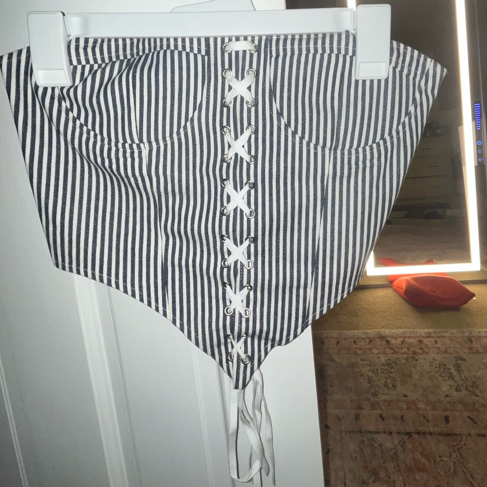 Strapless corset top